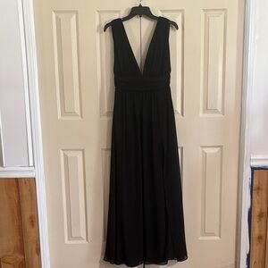 Lulu's Classic Black Maxi Dress(262)